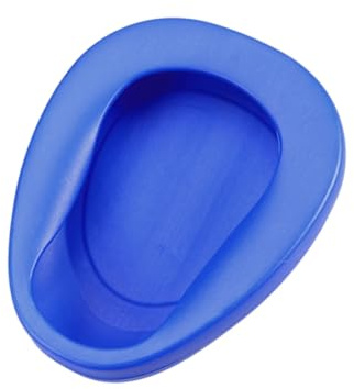 Beaupretty 2 Piezas Orinales de Plástico Reforzado para Cama Recipiente Sanitario Azul para Pacientes Encamados y Adultos Inmóviles Hospital o