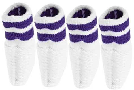 Haustier Fingerzahnbürste Wiederverwendbar 4 Stück-pack aus Nylon Violett | Hunde und Katzen, Leicht Anzuwenden, Kompakte Reinigungsaufsätze für Tägliche Mundpflege