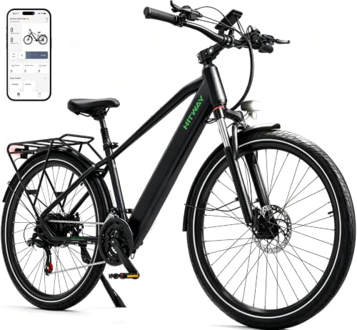 HITWAY E-Bike, Elektrofahrräder 27,5/29 Zoll, Abnehmbarer 36V 12,8Ah Akku, 250W Motor bis 25 km/h, 50-80 km Reichweite, Pedelec MTB City E-Fahrrad für Erwachsene