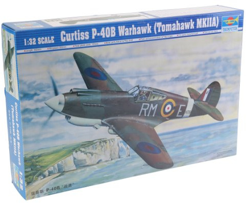 Trumpeter 02228 Modellbausatz Curtiss P-40B Warhawk, Mittel, Verschieden