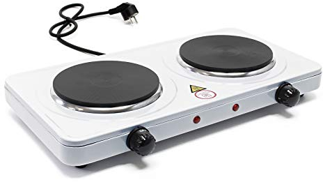 Cocina doble camping 2000W Placa eléctrica portátil 2 fogones Cocina outdoor Provisional Vacaciones