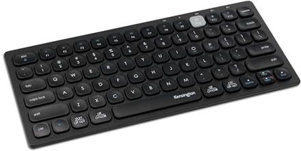 Kensington Teclado inalámbrico - Multi Dispositivo Inalámbrico Dual Teclado Compacto, Conecta vía Bluetooth o USB 3.0, Mini Teclado Distribución QWERTY ES, Windows, Mac, iOS y ChromeOS (K75502ES)