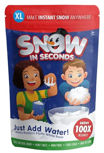 Snow in Seconds XL Instant Snow Artificial Snow (10 Gallon) As Seen on Shark Tank
