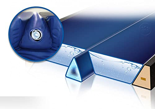 Traumreiter Gelkeil Trennkeil für Wasserbetten 100% Nicht spürbar und stoppt 100% Bewegungsübertragung/Thermo Gel-Keil Trennwand Thermotrennwand Trennung Isolierung (für 220 cm Länge real 208 cm)