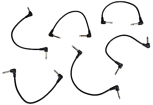 Premium Gitarrpedalkabelset - 6-delat - Elektrisk Effekttråd - Brusfri Signalöverföring - Perfekt Present Till Gitarrälskare