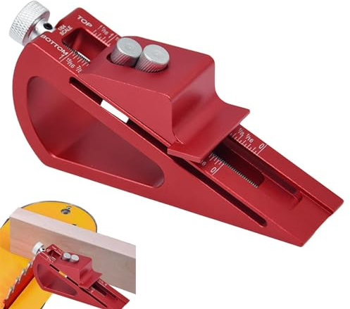 Generic Table Saw Height Gauge,Adjustable Angle Woodworking Set Up - Setup Blocks Gauge, Precision Woodworking Tools, Measuring Height Depth Angle Gauge