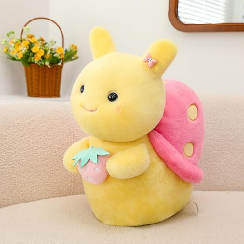 Viusneun Plüschtier Schnecken Kuscheltiere, Schnecken Stofftier Süße Schnecken Plüsch Spielzeug Weiche waschbare Plüschtier für Freund Freundin Kinder zum Verschenken (Rosa,50 cm)