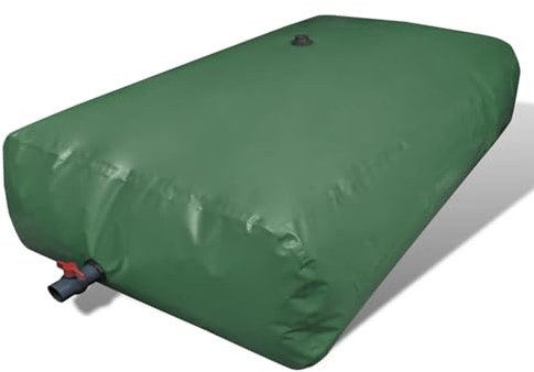 Lechnical Serbatoio d'Acqua Pieghevole in PVC 3000 L,Bidone per la Raccolta dell'Acqua Piovana,Serbatoio Cisterna Raccolta Acqua-41620