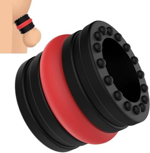 3in1 Silicone Penis Rings Male Ball Scrotum Stretcher Ring Penis Stretcher Enhancer Delay Cock Rings for Men Adult Sex Toys