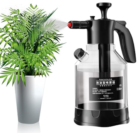 Pulverizador de lavado de autos | Pulverizador manual de jardín de presión de 2.0 L con bomba de agua | Pulverizador de boquilla de espuma de lavado de autos para accesorios de lavado de coches