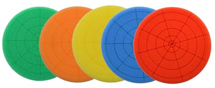 BLINGOBLING 5Pcs 6 Buffing Sponge Pads Kit for Buffer Polisher, Cutting, & Car Polish Pad Premium Hook & Loop Buffing Polishing Pads Kit, Cutting Pads for Car Buffer Polisher Polishing 6inch