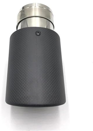 Auto Auspuffrohr Universal 1 STÜCK Einlass (63mm) Auslass (89mm) Carbon Auspuffblende/Schalldämpfer Schalldämpfer Endrohr(70MM IN-114MM Out)