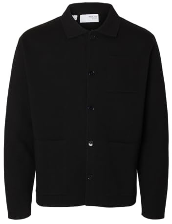 Selected Homme Herren Slhmike Light Ls Knit Relaxed Polo Cardi Slhmike Light Ls Knit Relaxed Polo Cardi (1er Pack)