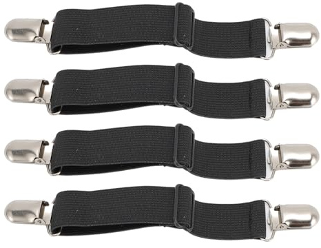 4PCS Cinghie per Stivali Regolabili Clip per Staffe per Pantaloni Clip per Stivali, Clip per Stivali Cinghie per Stivali Regolabili Multifunzione Elastiche Antiscivolo Staffe per
