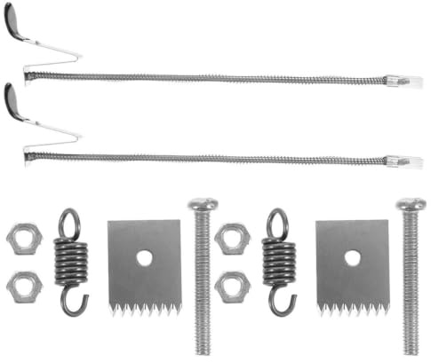 HEMOTON Lot de 2 de Kits D’Accessoires pour Machine à Attacher Les Plantes Lame Ressort Goupille de Poussée en Acier Inoxydable pour Vigne et Légumes | Lames, Ressorts, Agrafes et Poussoir, Argenté, Améliore L’efficacité, Facile à Utiliser