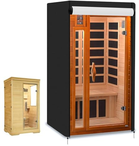 Housse de sauna d'extérieur en bois | Protection portable résistante aux intempéries – Housse de protection pour sauna extérieur, pour la maison, les vacances, la cour, le jardin, la terrasse, le bord