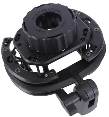 ABOOFAN Soporte Montaje Estable Amortiguador Micrófono Negro para de Condensador y para Estudios de Grabación y Servicios de Voz en Off