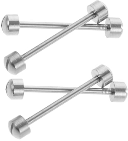 BESPORTBLE Kit de Reparación de Correas de Reloj 4 Piezas Varillas de Conexión de Acero 18 Mm Pasadores y Tubos de Tornillo para Correas de Reloj Recambios para Reparación en Casa