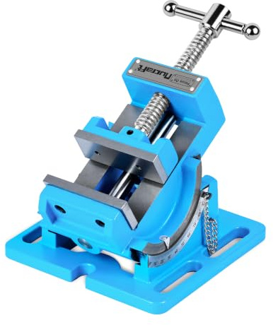 Nucraft Étau de perceuse inclinable, 7,6 cm, étau professionnel d'angle d'inclinaison pour établi d'atelier en acier, pince de table, dessus de table