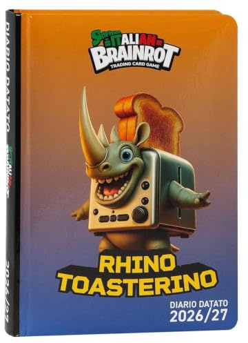 SKIFIDOL ITALIAN BRAINROT - Skoldagbok 2026-2027, 12 månaders dagbok daterad, vadderat omslag, 320 färgtryckta sidor och skifidol, standardstorlek 13 x 17,8 cm