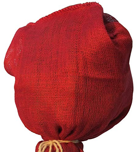 Videx-Winterschutz Jutesack, natürliches Material, rot, 110 x 100cm