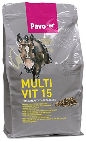 Pavo MultiVit 15 3kg für Pferde, Senior, Unterstützung für ältere Pferde, Geschmacklos, 3 Kilogramm