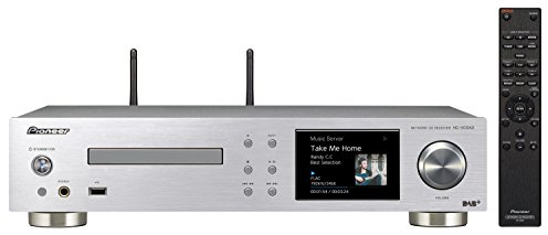 Pioneer NC-50DAB(S) All-in-One Hifi System (CD, DAB+, amplificatore, convertitore D/A), Wifi, Bluetooth, USB, Streaming, Applicazioni musicali, Internet Radio, 50W/Canale, Multiroom, argento