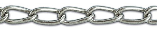 Chapuis BG5 Schweißkette, verzinkt, 165 kg, Durchmesser 5 mm, Spule 25 m, Grau