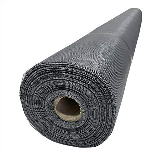 eacommerce - Rete Zanzariera in Fibra di Vetro | Rotolo da 30 metri | Maglia 18x16 | Facile da Tagliare e Adatta per Telai | Protezione Insetti | Grigia, Altezza 80 cm