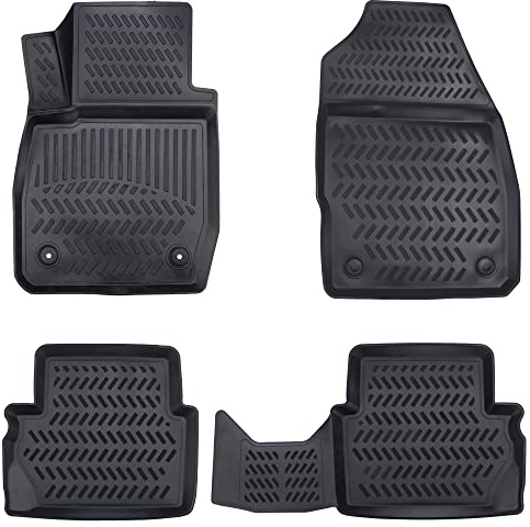 Design 3D Gummimatten Set für Ford Puma (II) ab 2019 | Extra hoher 5cm Rand | Passt Nicht in Elektro !!