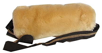 Muff,Handwärmer, beige, Kunstpelz,gefüttert, wattiert