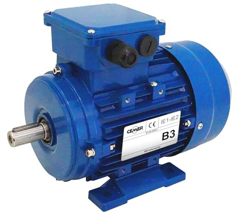 Elektromotor Dreiphasig 230/400V 1PS Cemer Ms 0,75 KW 3000 U/min Asynchron Flansch B3 Schutz Ip 55