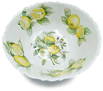 MCM service Insalatiera in Pura Melamina Ø cm 18 decorazione NEW Lemon Made in Italy