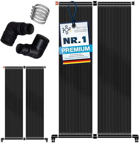 KESSER® Calentador Solar para Piscinas, Calentador de Agua, Calentador Solar para Piscinas l Se Puede Ampliar según Las Necesidades l Plástico Resistente a los Rayos UV, 500 x 140 cm