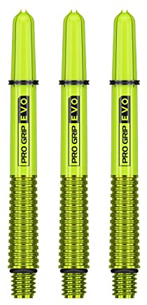 Target Pro Grip Evo Aluminium Dartschäfte und Nylon Obere Hälfte Schäfte Dartpfeil
