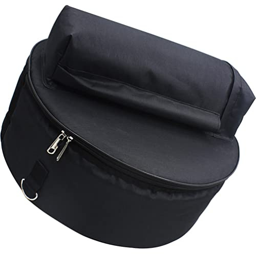 Schwarze Oxford Trommeltasche als Rucksack für Instrumente | Leichtes Tragesystem, Praktischer Stauraum, Geeignet für Trommelzubehör und Schlaginstrumente