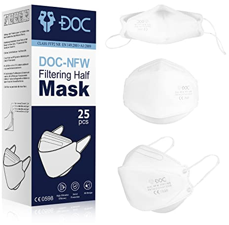 DOC FFP2-Masken– Partikelfiltrierende Halbmaske – Schutzmaske für Mund und Nase – Gesichtsmaske –1000 Stück