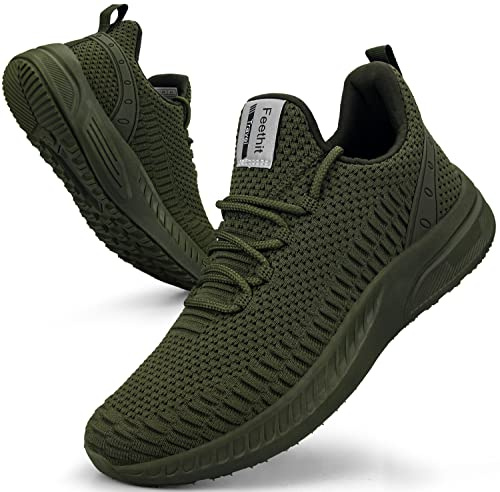 Feethit Damen Sneaker Leichtgewichts Atmungsaktiv Laufschuhe für Fitness | Stretch-Mesh,dauerhafte Dämpfung,Jogging,Walking,Outdoor-Sport,Freizeit,Low-Top