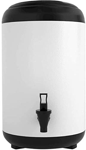 ANSNOW Dispensador de Bebidas Aislado, Termo de Acero Inoxidable con Soporte, Barril de Té de Leche Caliente Aislado para Té, Agua, Café, Bebidas Heladas/-/10L