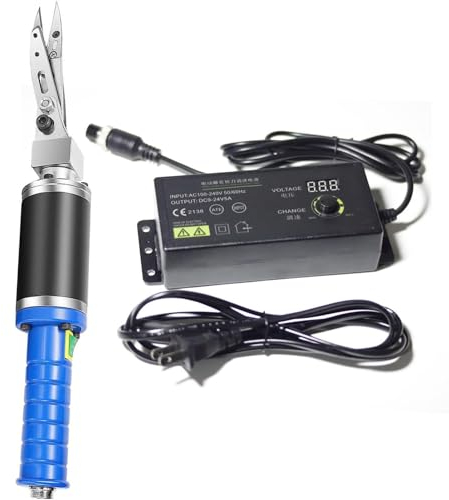 Cashwise Elektrische Teppich-Schnitzschere mit Zwei Klingen, Stoff-, Leder-, Teppich- und Kartonschneider, 0–4000 U/min einstellbare Geschwindigkeit, Stoffschneider, Gravur-Trimm-Modellierschere