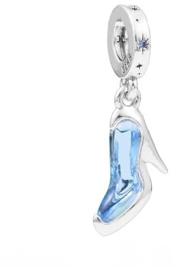 The Charmery Cinder ella Breloque pantoufle en argent sterling 925 compatible avec les bracelets Pandora et beaucoup d'autres bracelets à breloques britanniques.