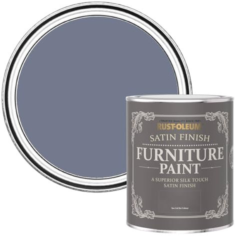 Rust-Oleum Blue Furniture Paint in Satin Finish - Hush 750ml