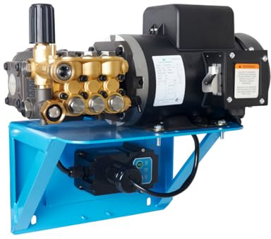 Canpump Wall-Mount Pressure Washer: 5 hp Full-Speed Motor 230 V, Total Stop System, Canpump CF 2530 EH, Remote Control