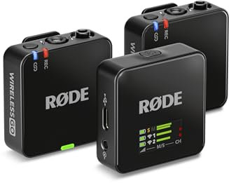 RØDE Wireless GO (Gen 3) – Compact Wireless Mic – Pristine Audio, 32-bit Float Recording, Automatic Level Control, for Phones, Cameras and Computers