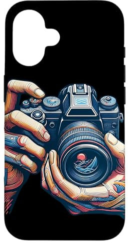 Vintage Analog SLR Camera Art Photographer Film Case for iPhone 16