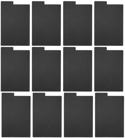 LIGIGWASH Séparateurs en PP Noir Design Moderne et Installation Rapide Lot de 20 pour Disques Vinyles et Rangement D'albums Vinyles pour Étagères à Disques
