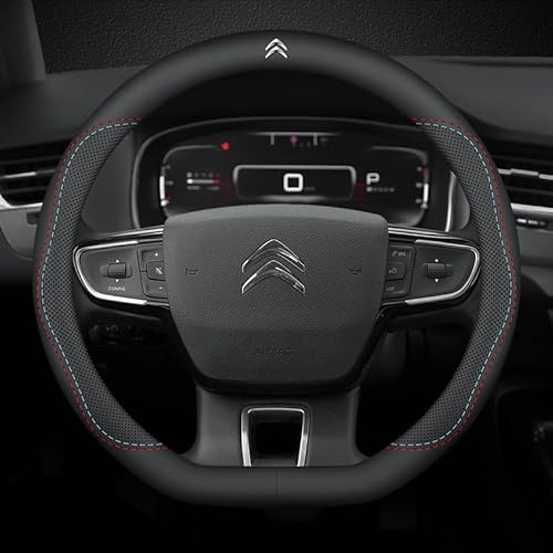 R-timer Coprivolante Auto di Diametro 37-38 cm per Citroen C5 Aircross 2017-2024 2025, Copri Volante Antiscivolo Inodore, Copertura Copri Sterzo Accessori Auto Interno,C