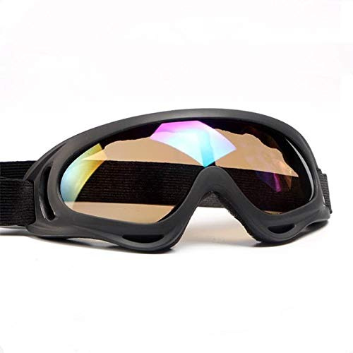 Generisch Motocross Brille,Motorradbrille,Crossbrille Motorrad-Schutzausrüstung, flexibler Crosshelm, Gesichtsmaske, Motocross-Schutzbrille, ATV, Dirtbike, UTV, Brillen, Ausrüstung, Brille(Colorful)
