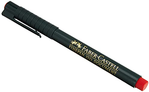 Faber-Castell 151121 - Faserschreiber Finepen 1511, 0,4 mm, rot