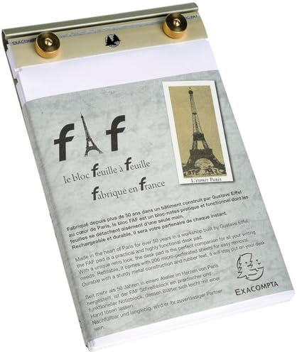 Exacompta Schreibblock FAF 21x13,5cm mit Einlage blanko